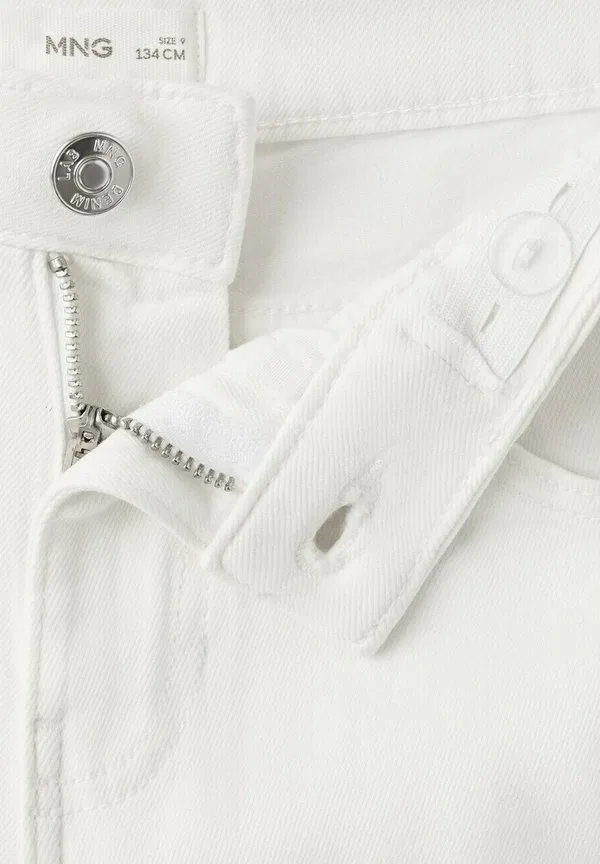Детские джинсовые шорты Mango Kids, White — фото 4