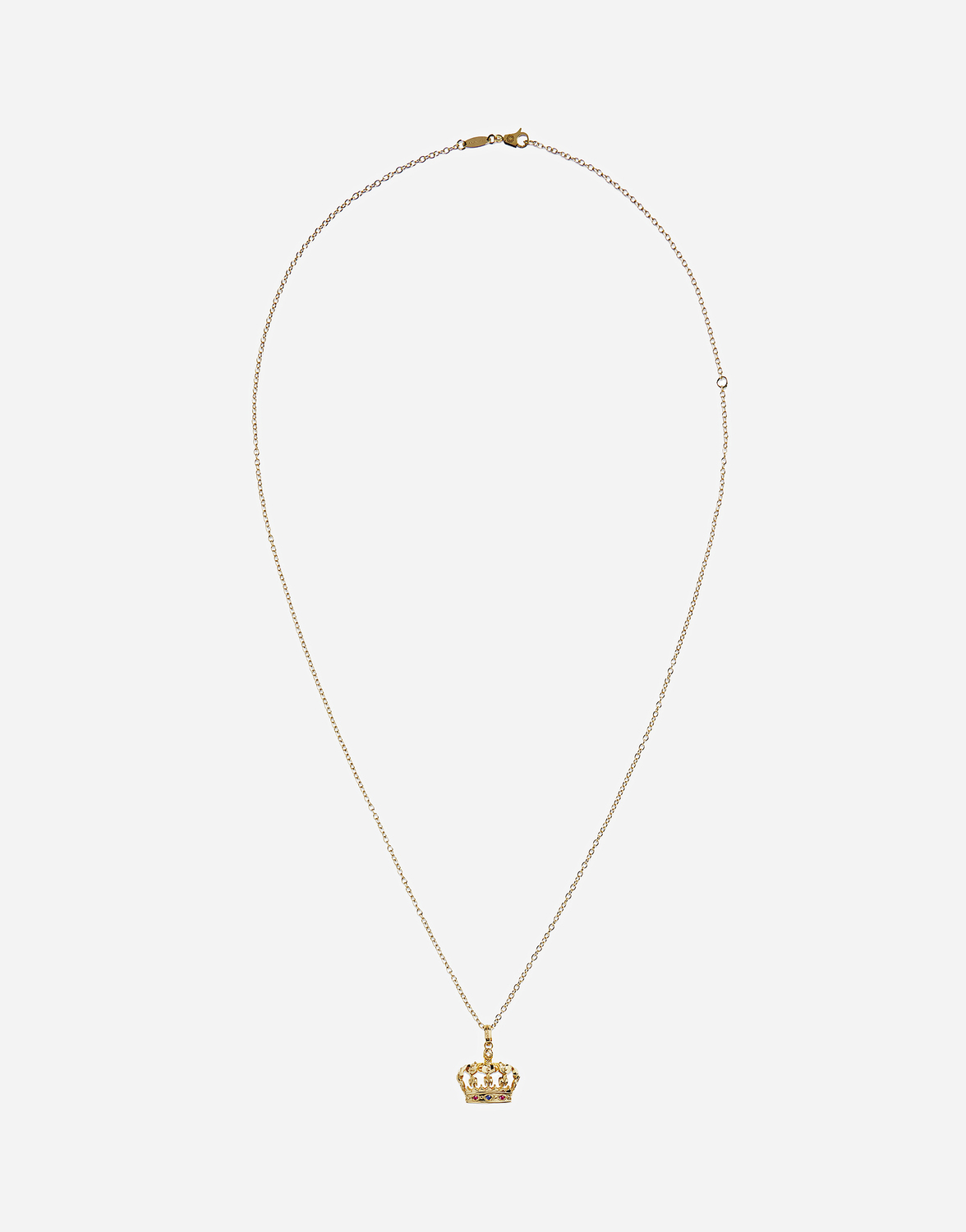 

Королевский кулон из желтого золота 18 карат с рубинами и сапфиром Dolce & Gabbana, золото