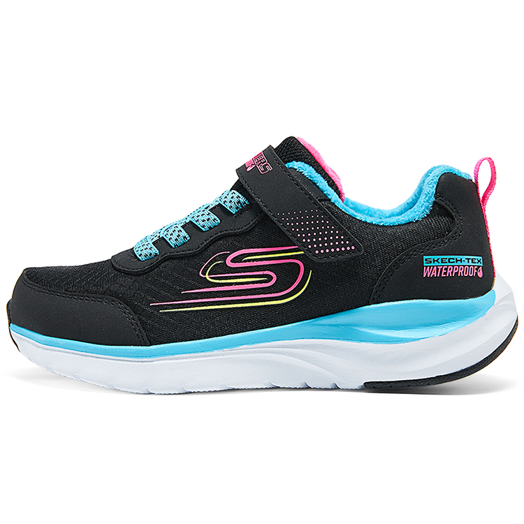 

Skechers Kids Кроссовки детские с низким верхом, противоскользящие, износостойкие, черные