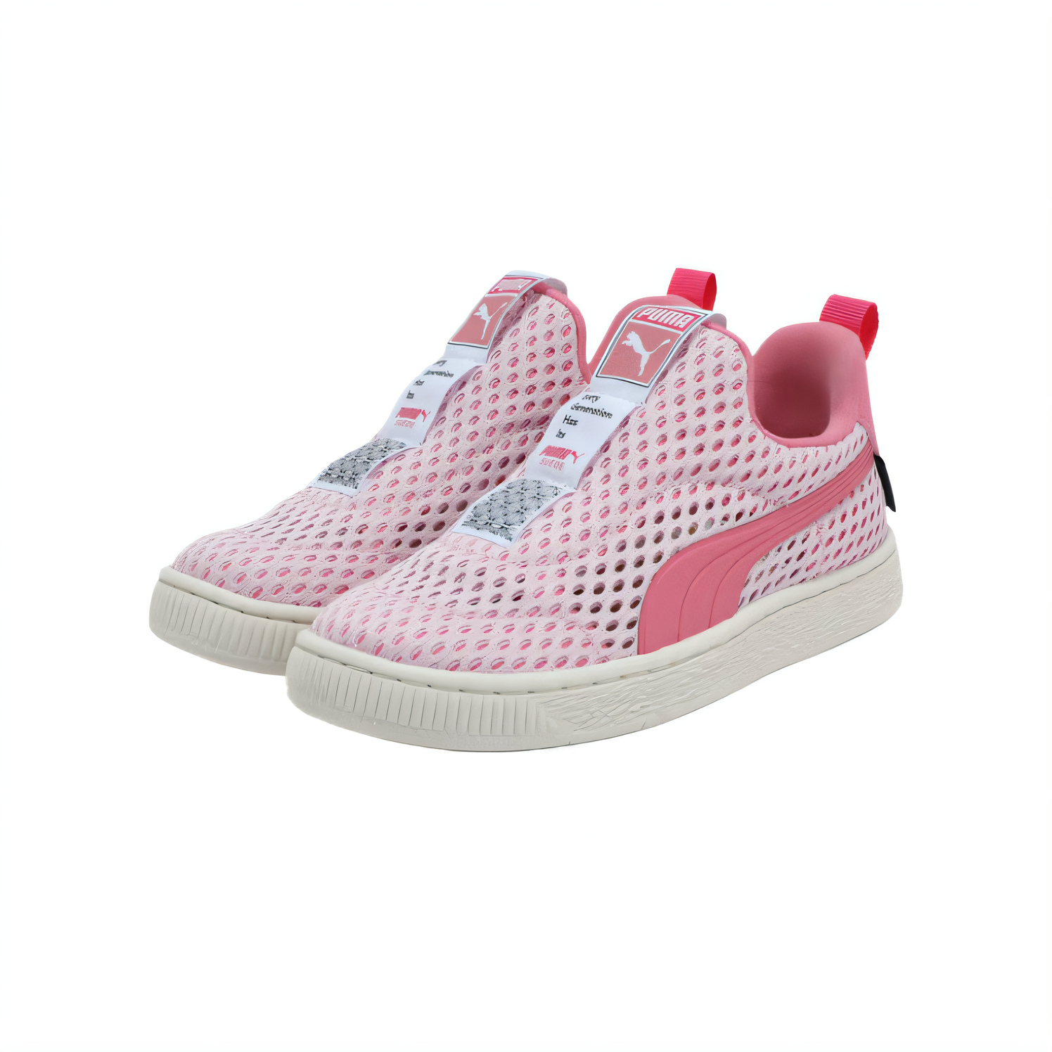 Замшевые детские скейтерские кроссовки Kids' PUMA, розовый — фото 3