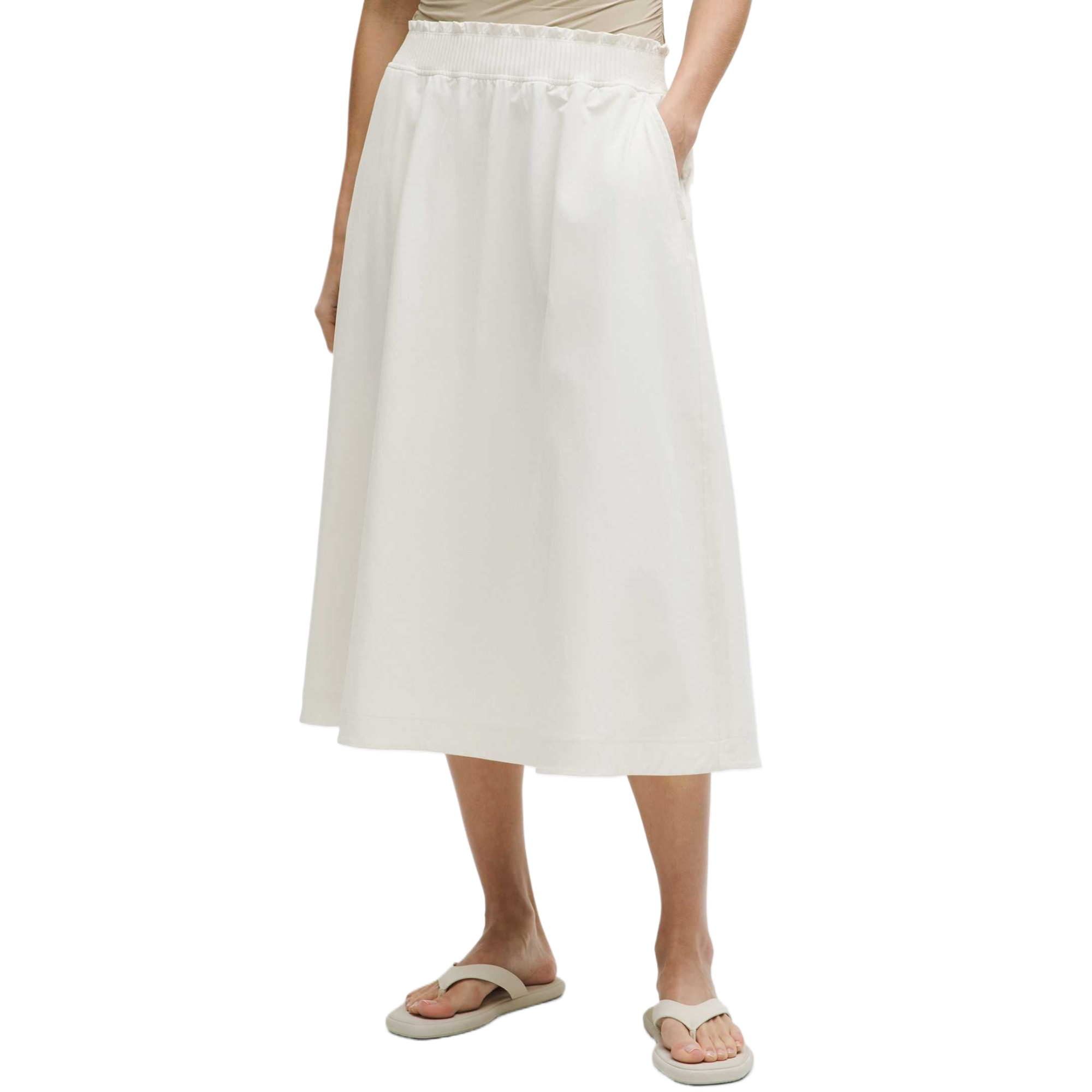 

Повседневная длинная юбка женская Lululemon, белый