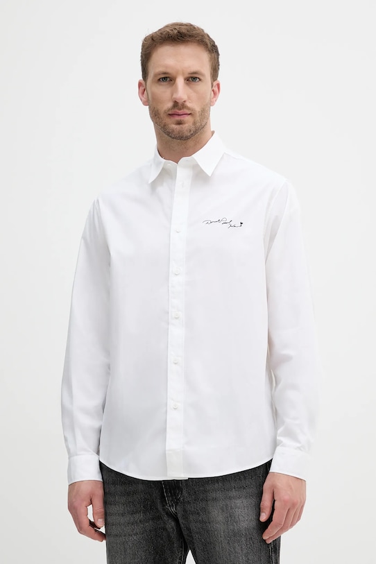 

Хлопковая рубашка DISNEY Karl Lagerfeld, белый