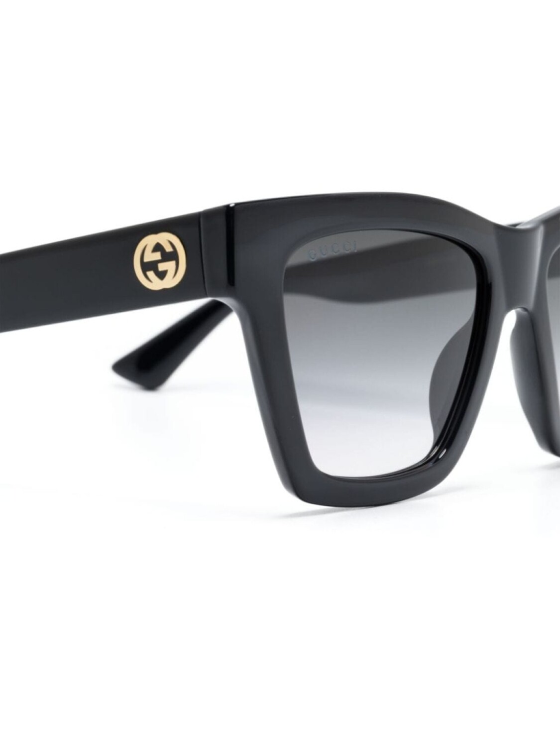 Gucci Eyewear солнцезащитные очки с эффектом градиента, черный — фото 3
