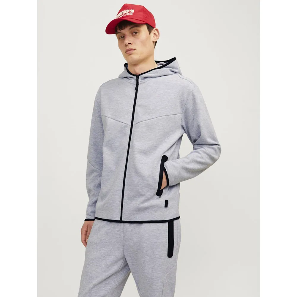 

Толстовка Jack & Jones Fusion full zip, серый