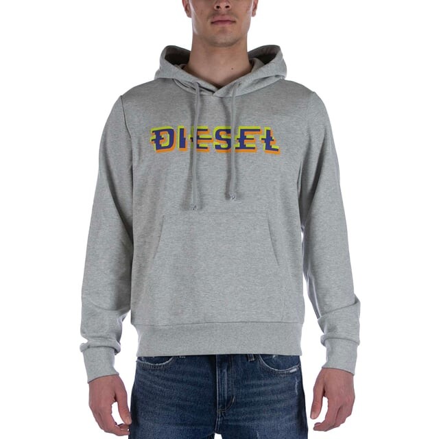

S Ginn hood k27 серая толстовка Diesel, серый