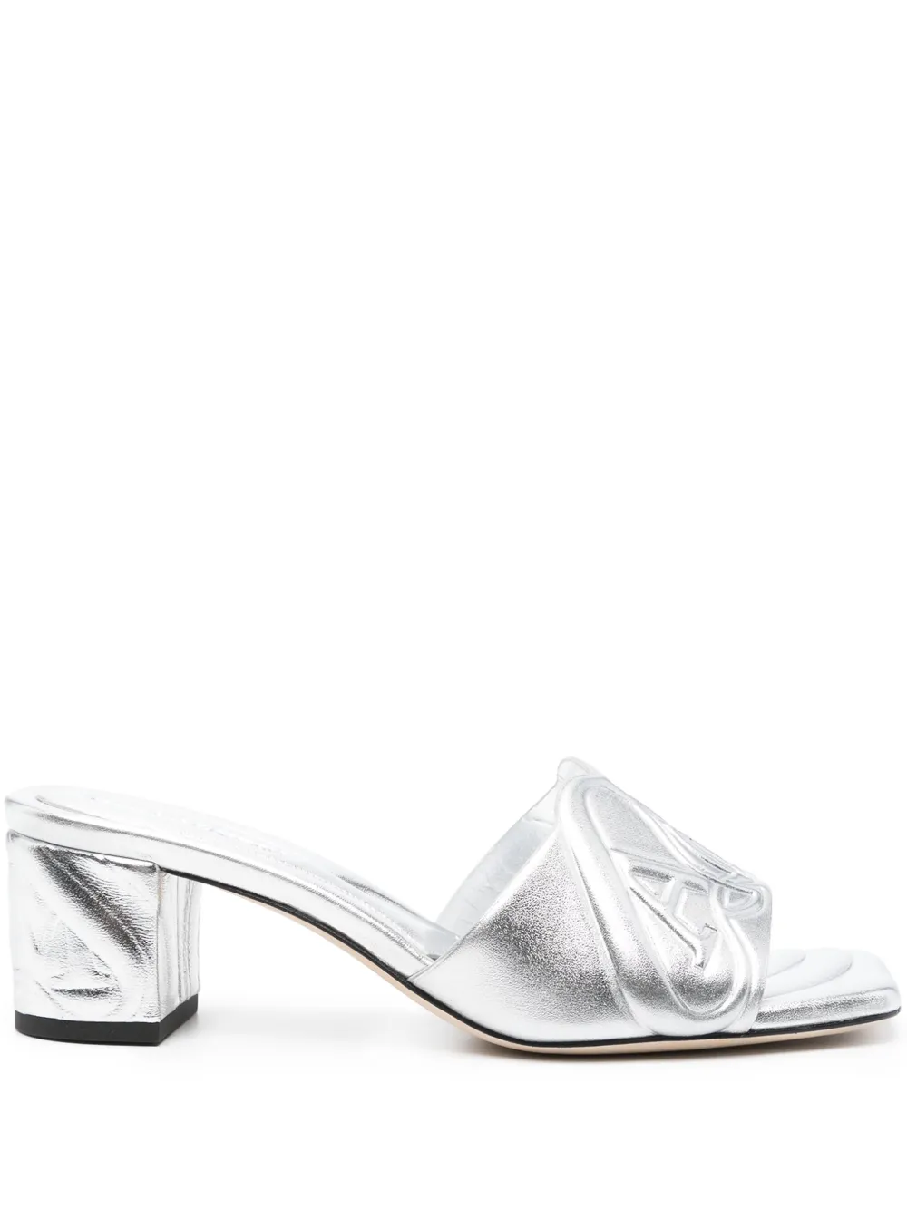 Мюли Seal 60 Alexander McQueen, серебяный