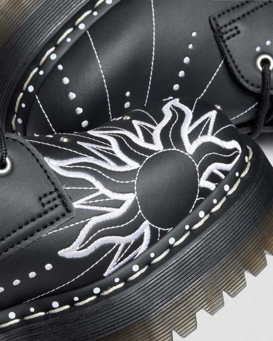 Ботинки на платформе Jadon Hi Solar Flare из переработанной кожи Dr Martens, черный — фото 3