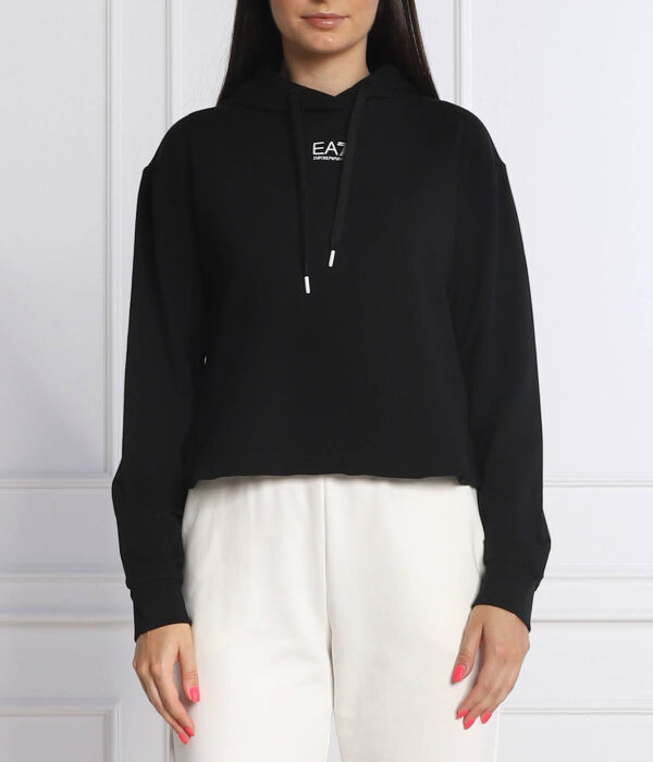

Свитер Cropped fit Ea7, черный