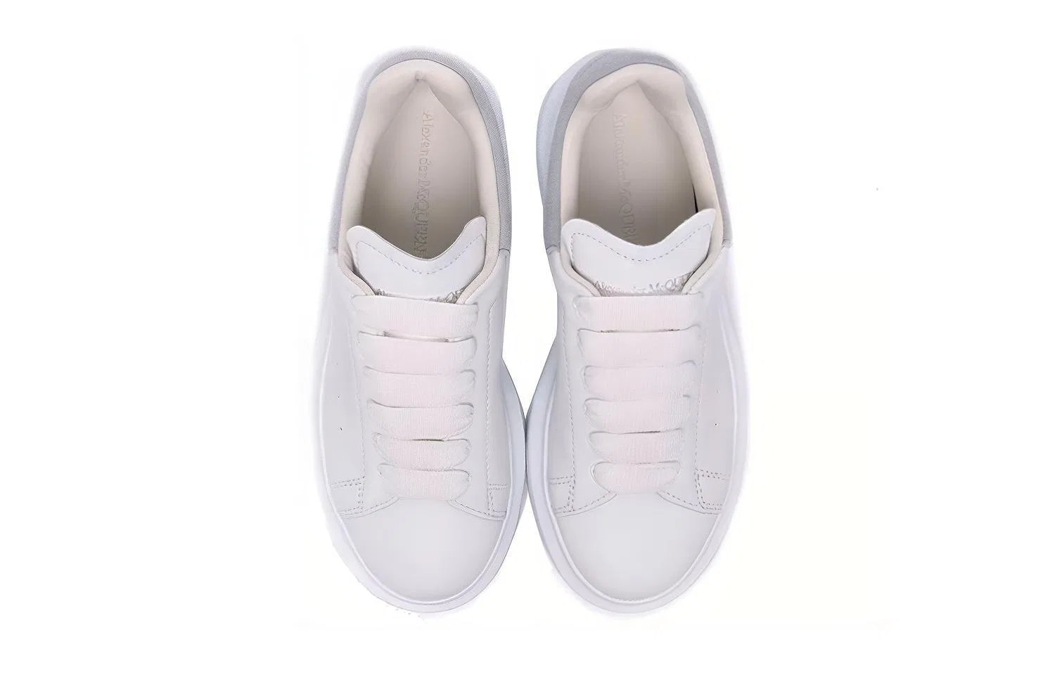 Кроссовки для скейтбординга Oversized Low Top Alexander McQueen белые — фото 4