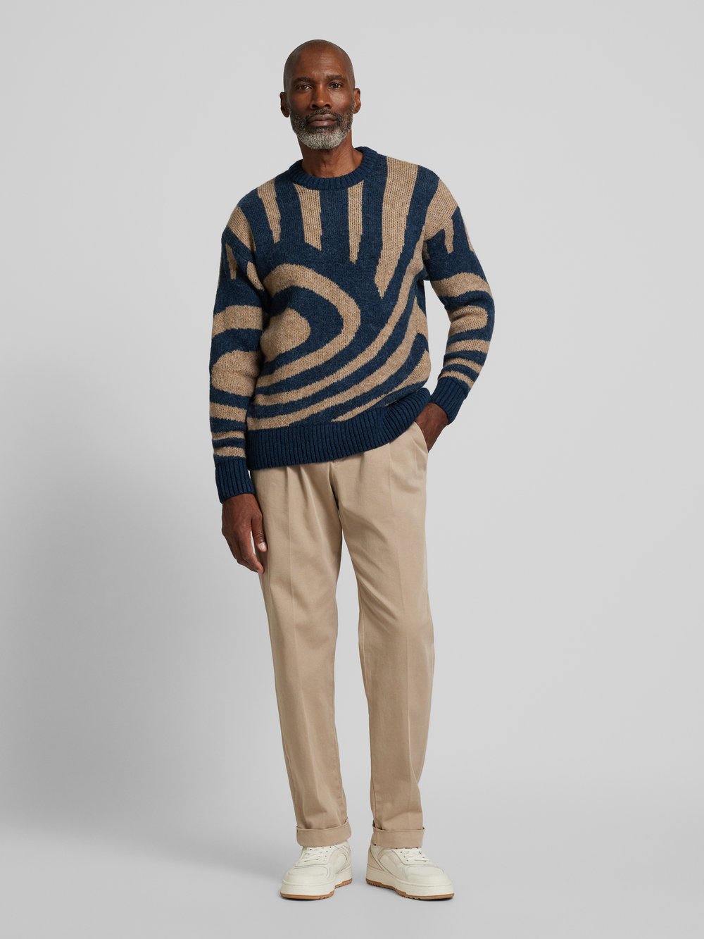 

Вязаный свитер с круглым вырезом модель «Hairy» Scotch & Soda