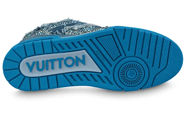 Кроссовки lv skate sneakers 'blue' Louis Vuitton, синий — фото 4