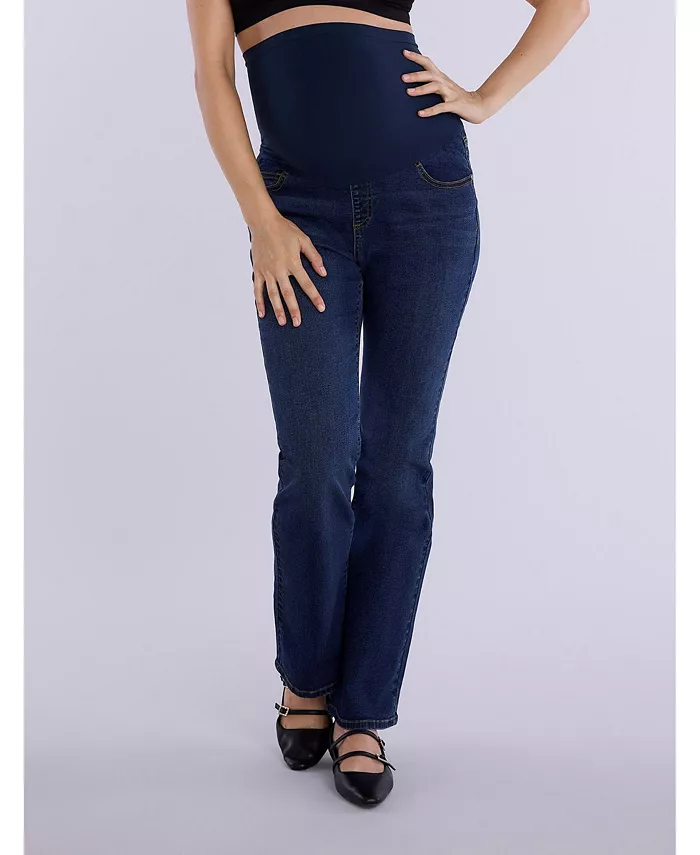 

Джинсы-клеш Super Stretch Secret Fit Over The Belly Bootcut для беременных - Motherhood Motherhood Maternity, синий