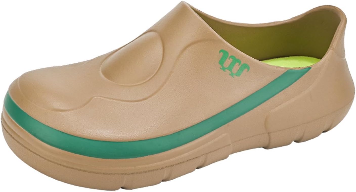 

Мужские и женские сабо: универсальная обувь для сада и кухни повара - противоскользящие, водонепроницаемые обувь для медсестер, кухни и ресторанного обслуживания - Кухонная обувь Frtubop, Sand