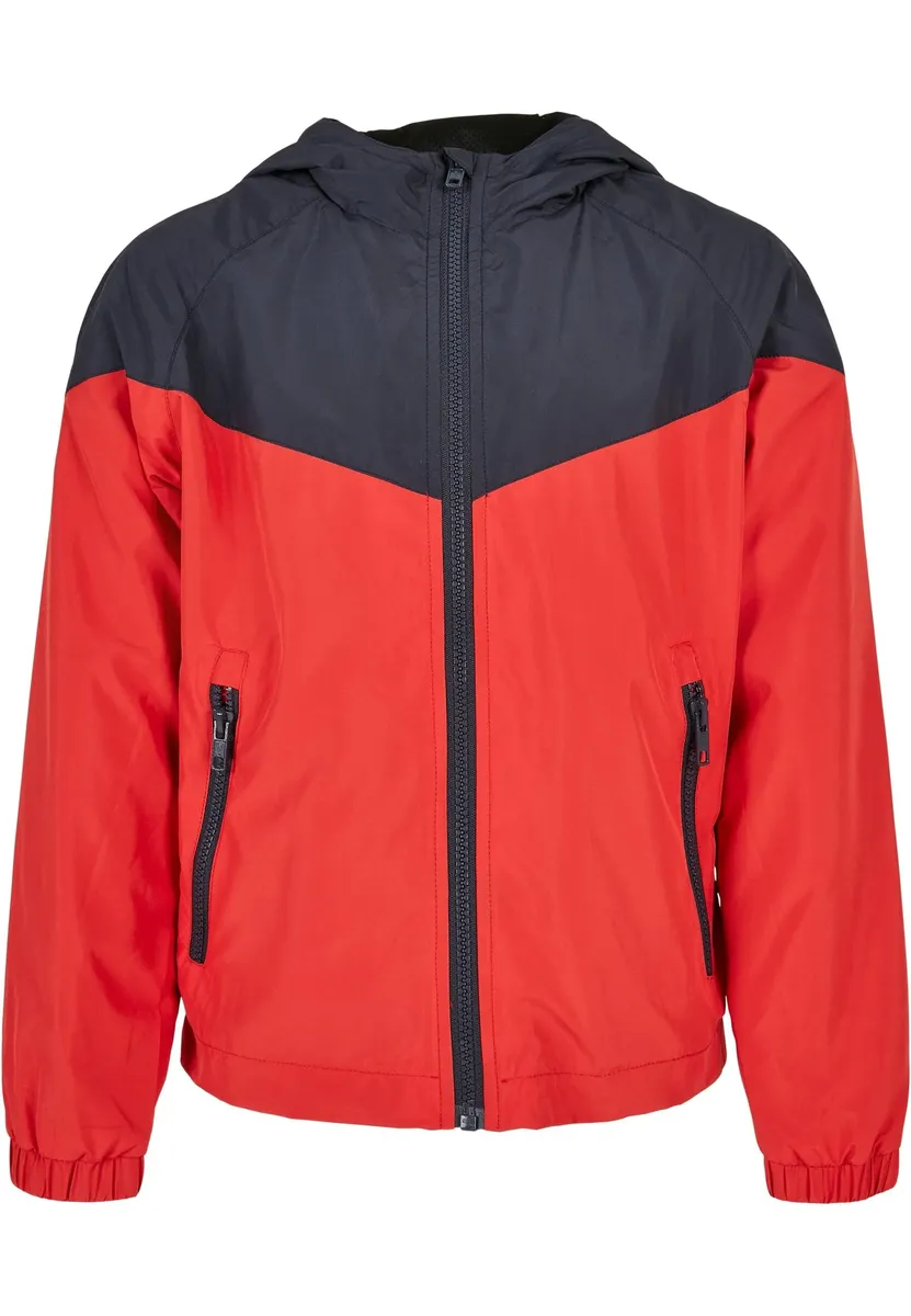 

Всепогодная куртка URBAN CLASSICS " Urban Classics Men's Boys 2-Tone Tech Windrunner" (1 шт.), с капюшоном, красный