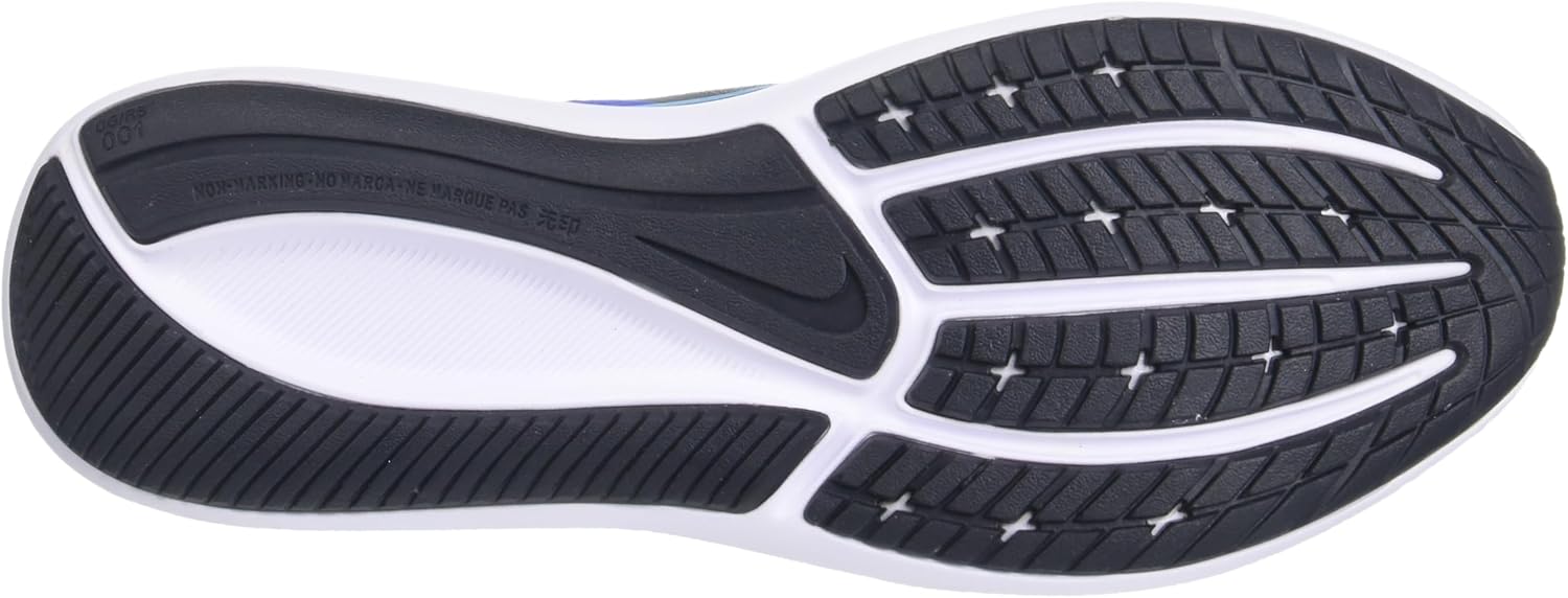 Детские кроссовки Nike Star Runner 3 Black/Black-Dk Smoke Grey (DA2776 001), черный/синий/серый — фото 2