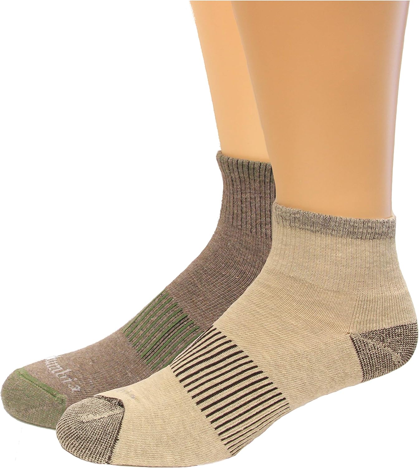 

Columbia мужские носки Balance Point Walking Quarter, 2 пары, Khaki/Brown