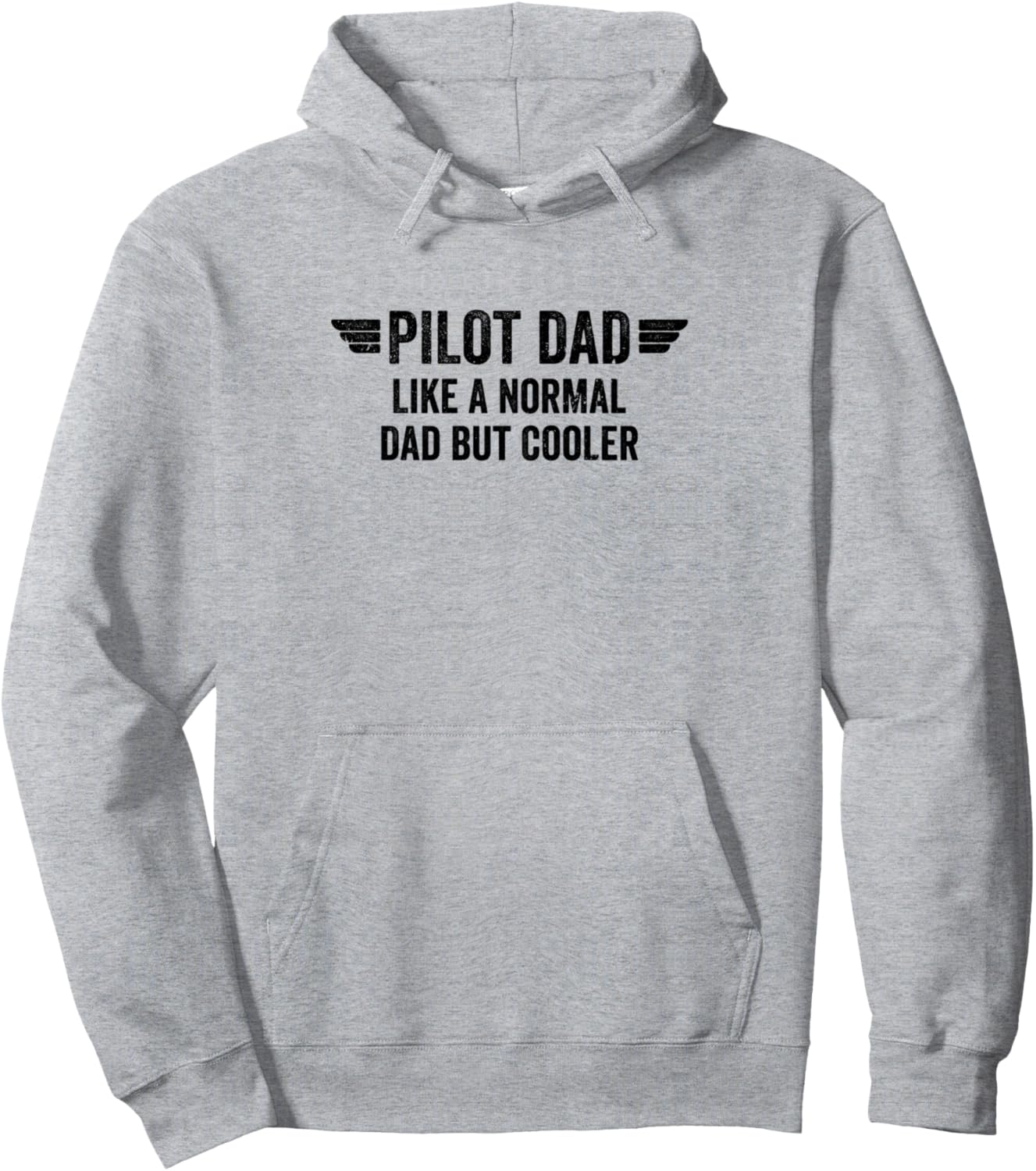 

Толстовка «Пилот Папа Авиация Самолет Экипаж День отца» Pilot Dad Aviation Airplane Gifts For Men, серый