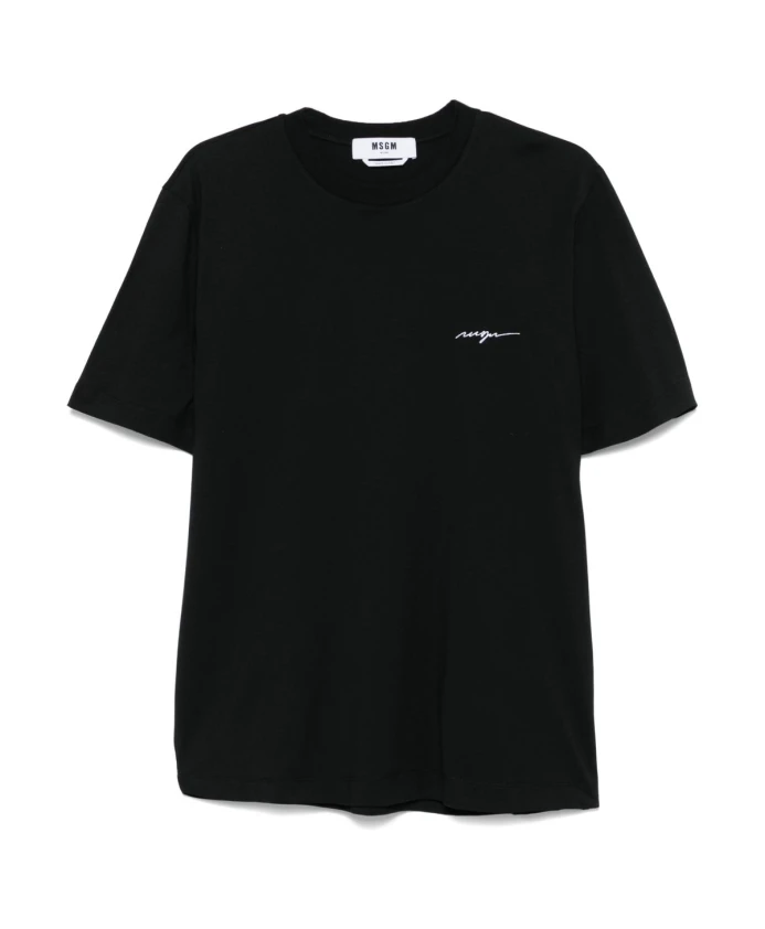 

Черная футболка с круглым вырезом Msgm, черный