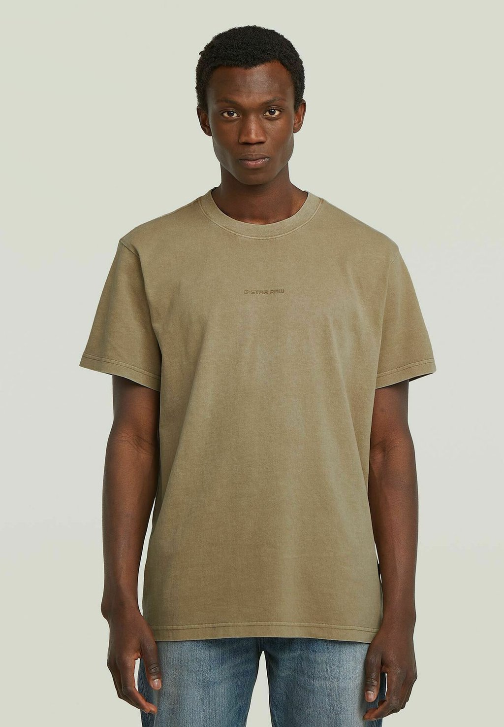 

Базовая футболка OVERDYED CENTER CHEST G-STAR, бежевый