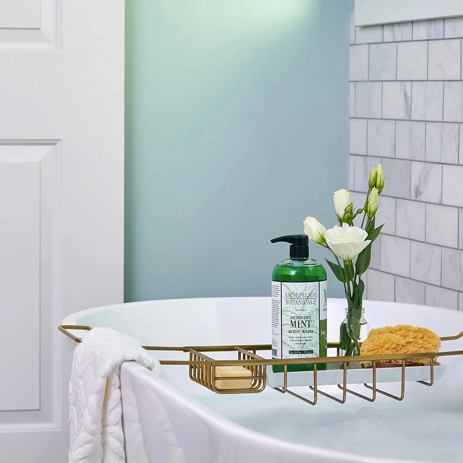 Гель для душа Archipelago Botanicals Morning Mint, увлажняющий гель для тела для сухой и чувствительной кожи, бодрящий гель для душа, без парабенов, фталатов и ГМО (955 мл) 976 мл — фото 3