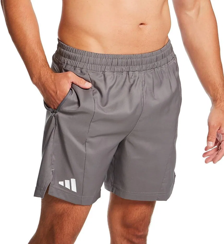 Шорты мужские D4T Woven Short с карманом adidas, Team Grey/White