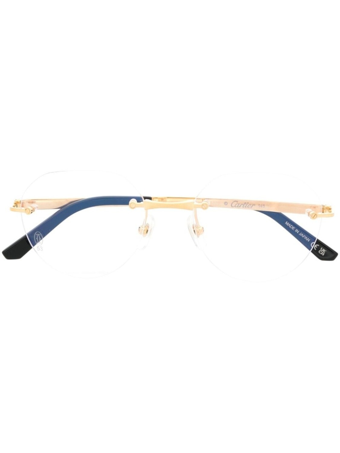 

Cartier Eyewear очки без оправы, золотистый