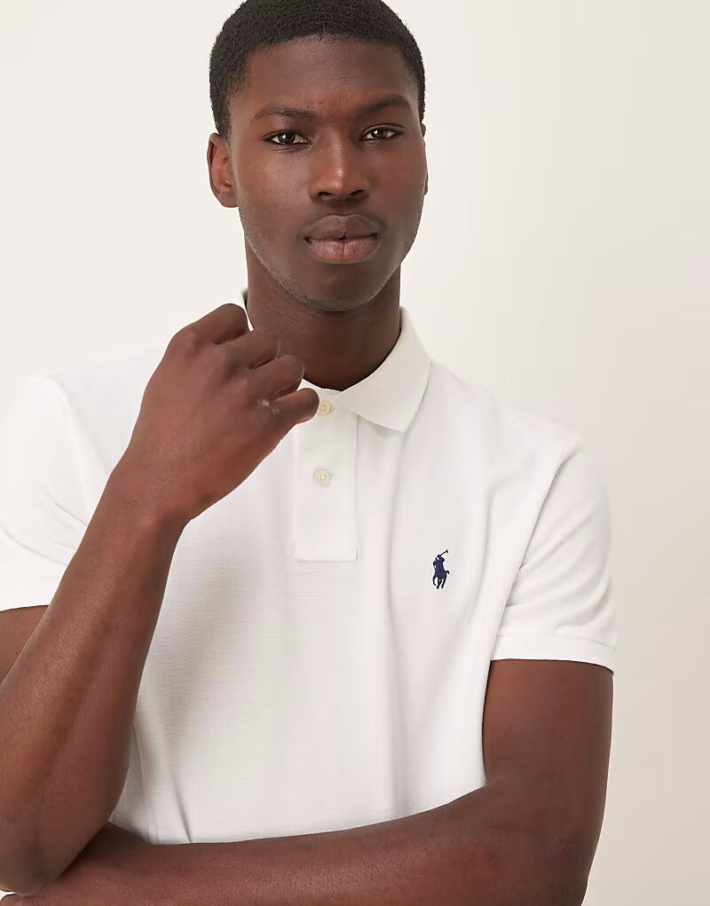 

Polo Ralph Lauren Icon Logo Поло с короткими рукавами белого цвета