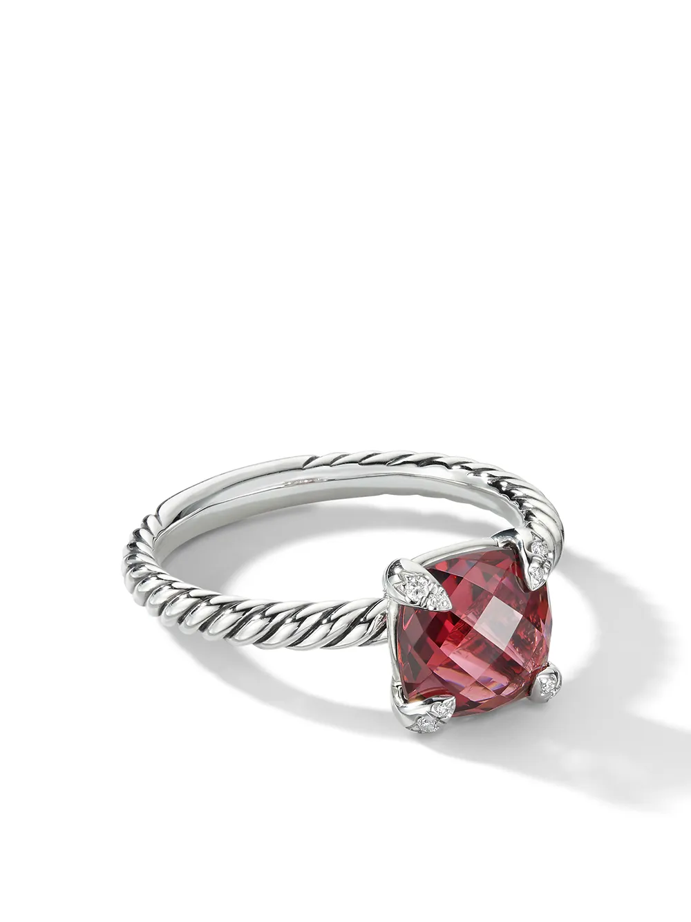 

Серебряное кольцо Chatelaine с родолитом David Yurman, серебяный