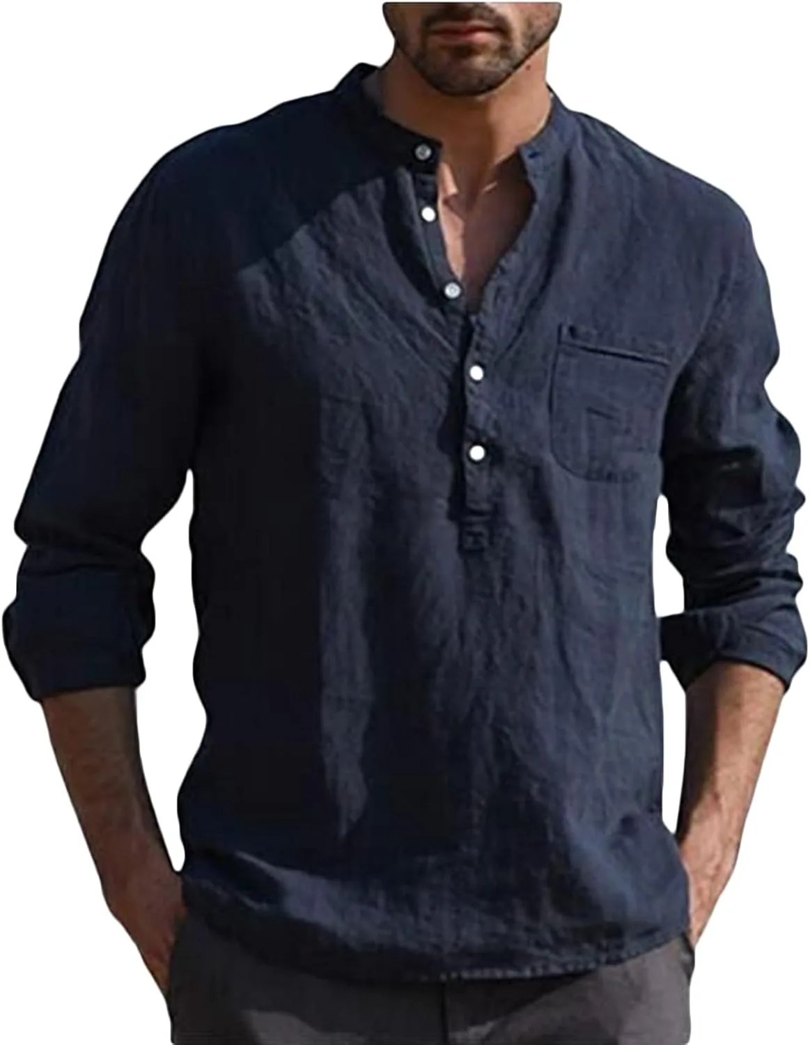 

Мужская футболка с длинным рукавом, casual, relaxed fit