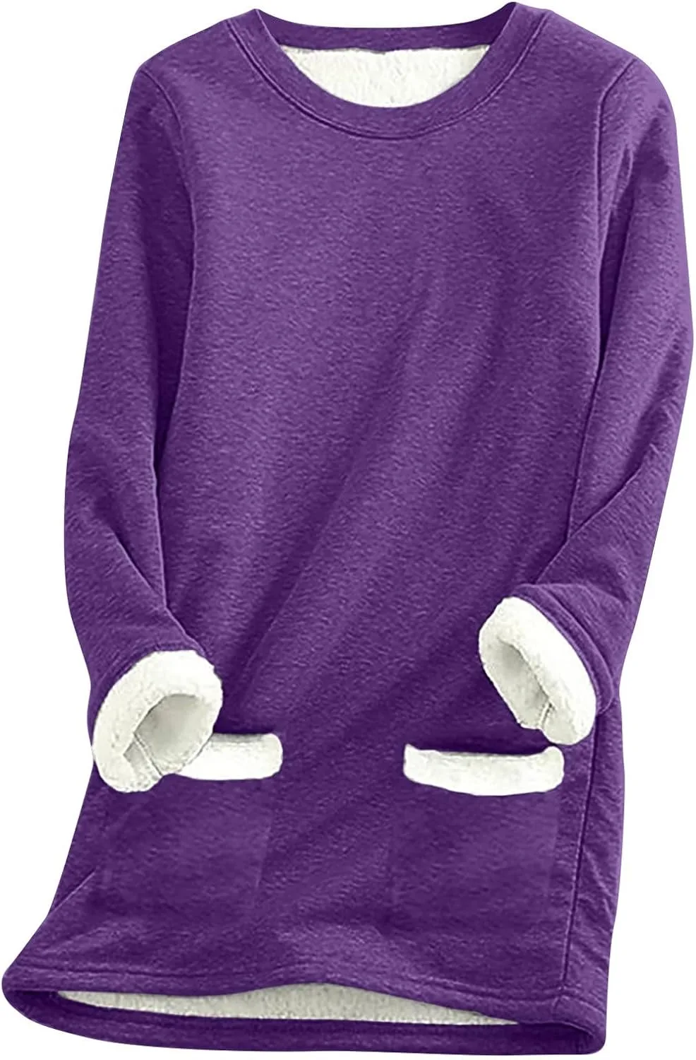 

Женский зимний теплый свитшот Sherpa с флисовой подкладкой hlysgo