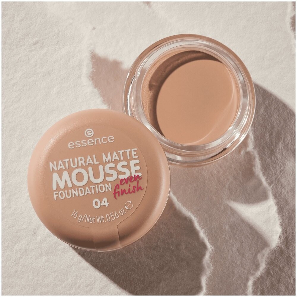 Essence, Natural Matte Mousse Foundation, тональный крем для лица в муссе 04, 16г — фото 3