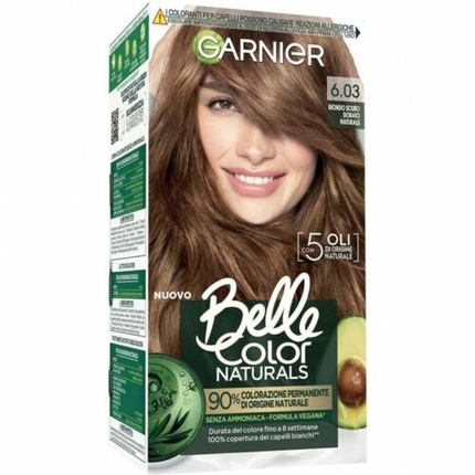 

Краска для волос Belle Color Naturals 6.03 Натуральный Золотистый Темно-русый, Garnier