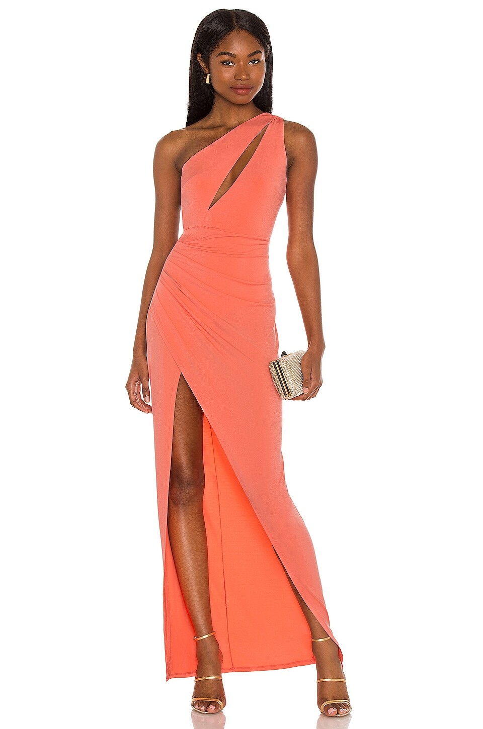 

Платье макси Michael Costello x REVOLE Parker, цвет Coral