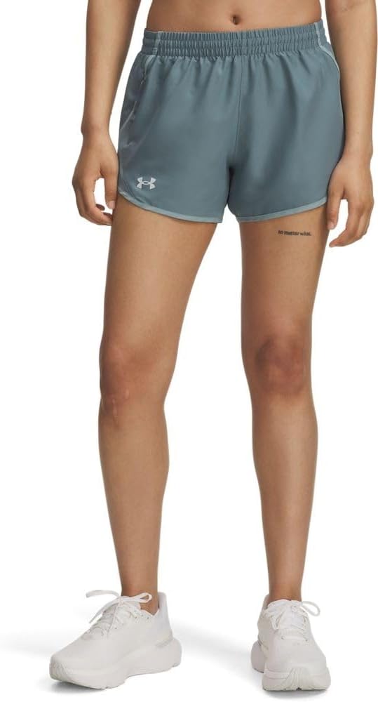 

Женские шорты Under Armour Fly by, Jasper Blue/Serpentine/Reflective