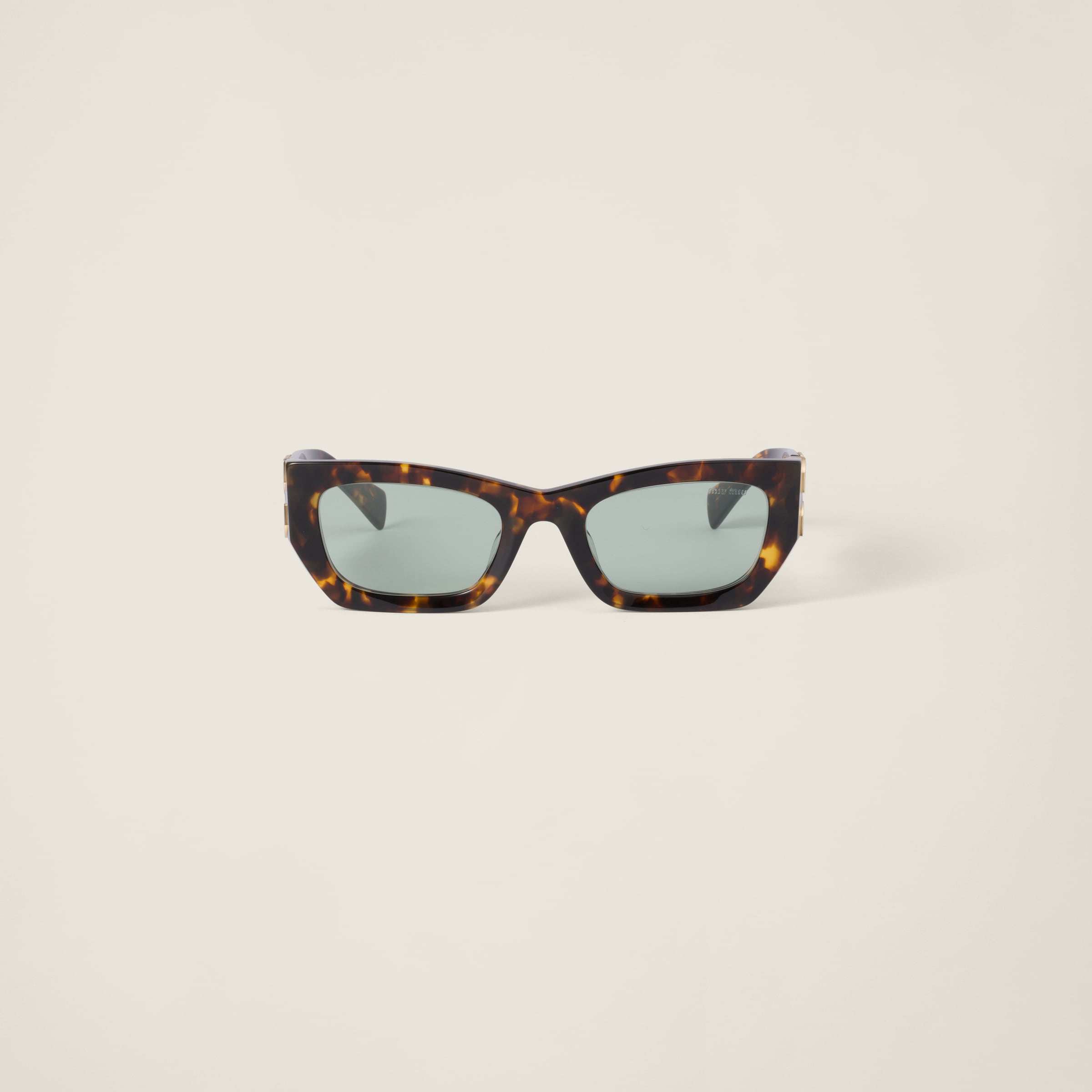 

Солнцезащитные очки miu glimpse MIU MIU, зеленые линзы