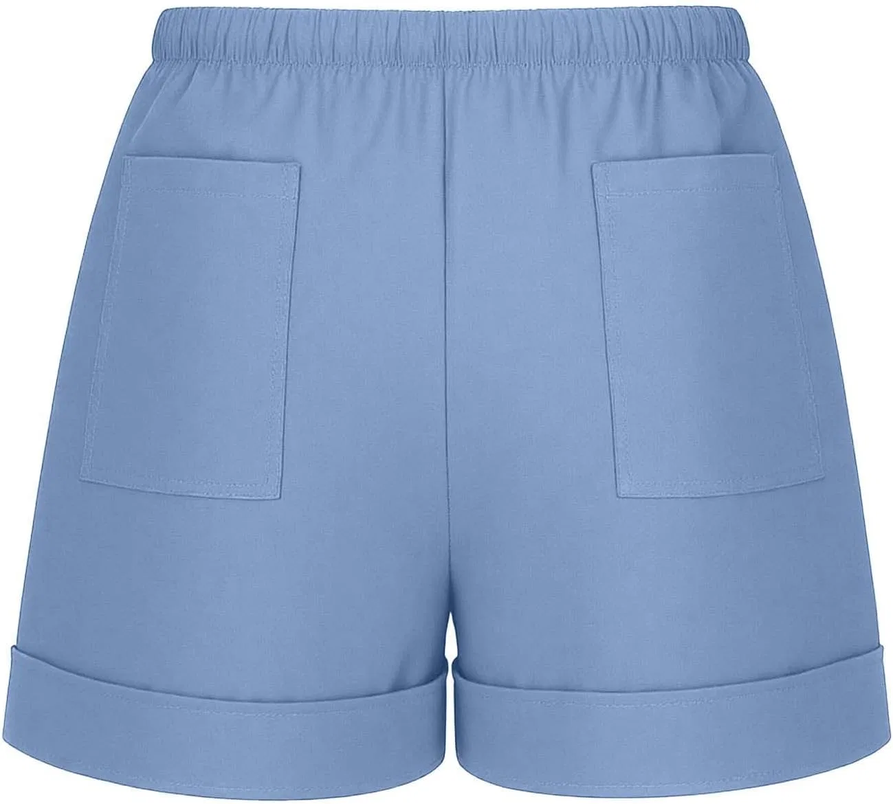 Шорты мужские на лето, Cotton & Linen, Light Blue — фото 4