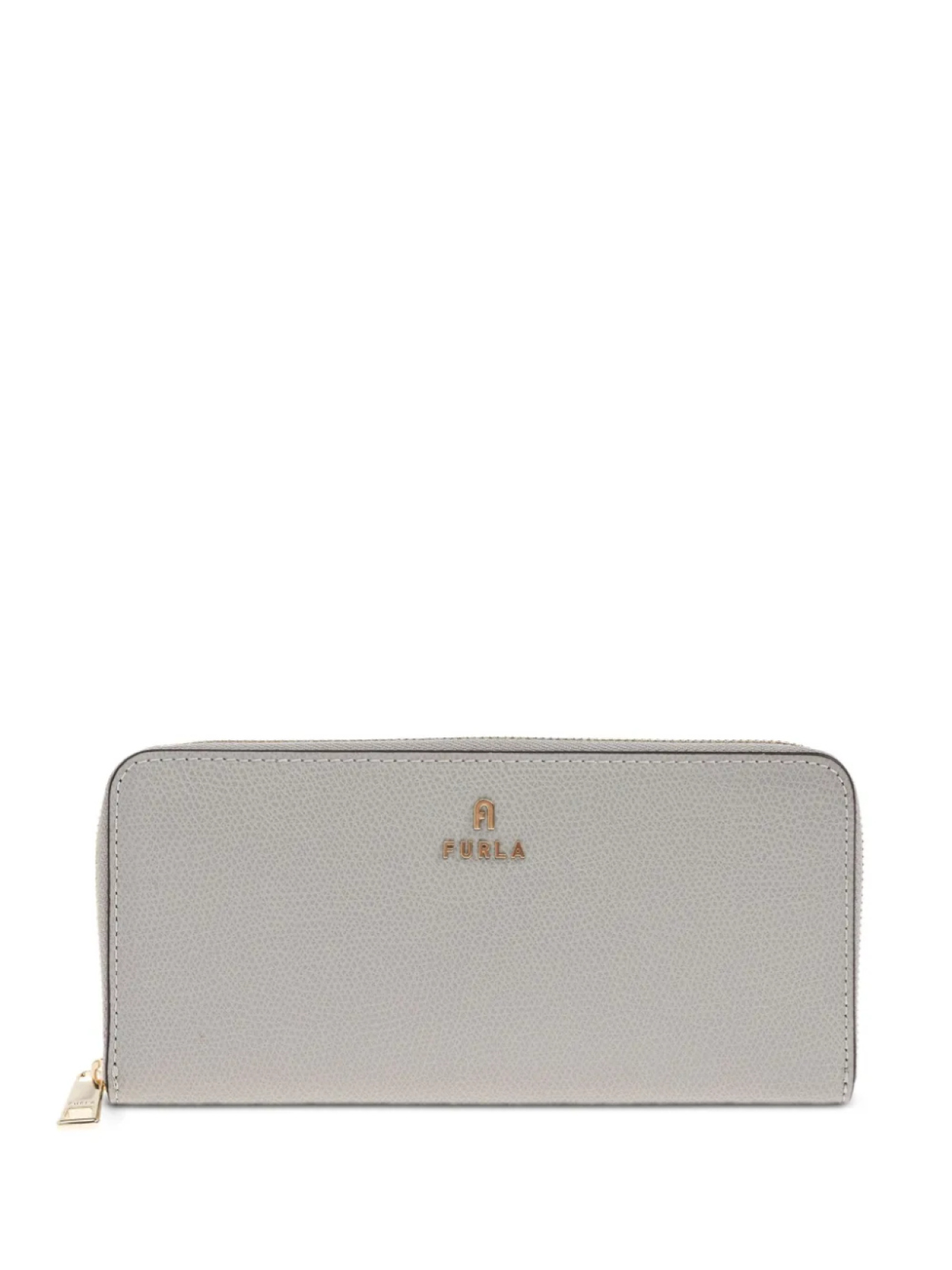 

Кожаный кошелек Furla с застежкой-молнией, серый