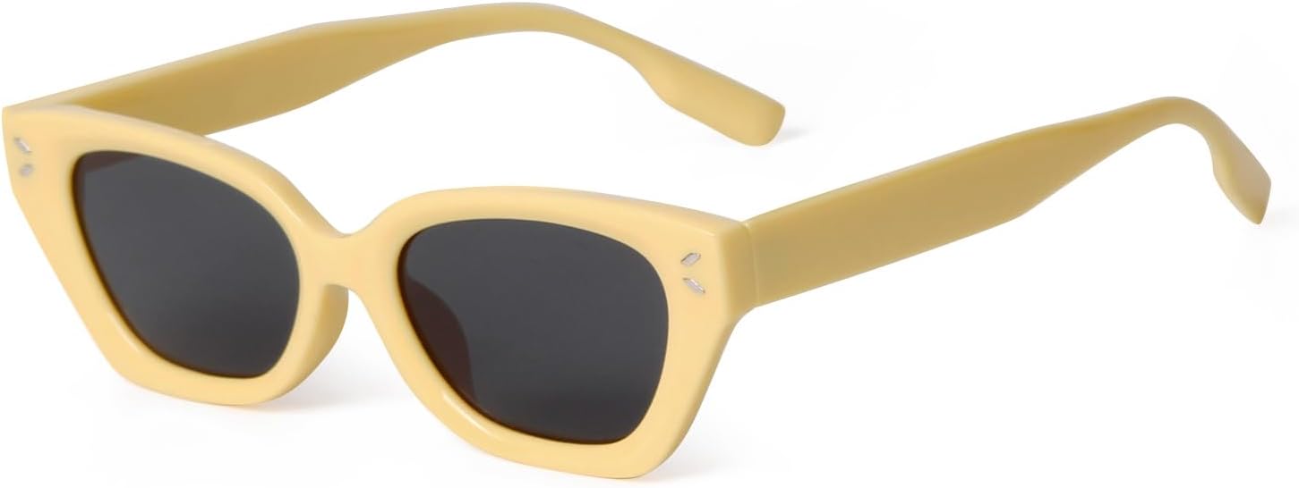 

Солнцезащитные очки с защитой от УФ-излучения UV400 | Оправа «кошачий глаз» с заклепками | Линзы конфетных цветов для занятий спортом на открытом воздухе и вождения DSVIGF, 04