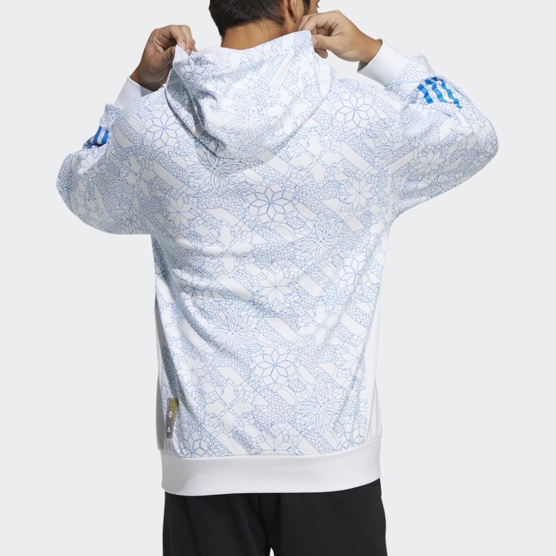 Свитер мужской голубой Adidas — фото 4