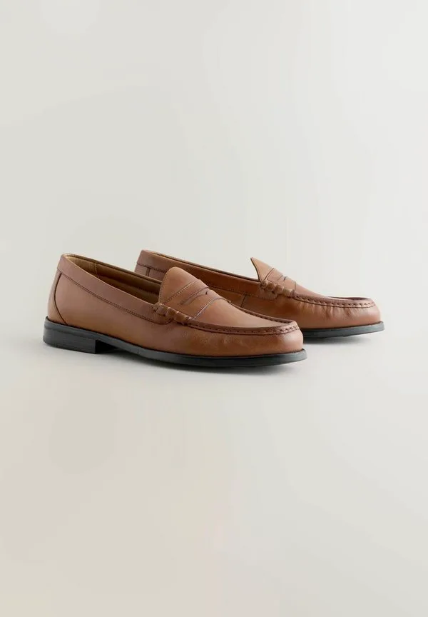 Свободные лоферы без шнурков Next, Tan/Brown — фото 2