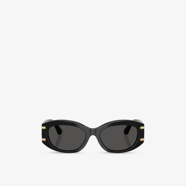 

Солнцезащитные очки Dolce & Gabbana овальные с оправой из ацетата, черный