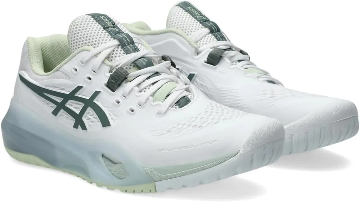 Кроссовки теннисные ASICS белый/Monument Blue — фото 2