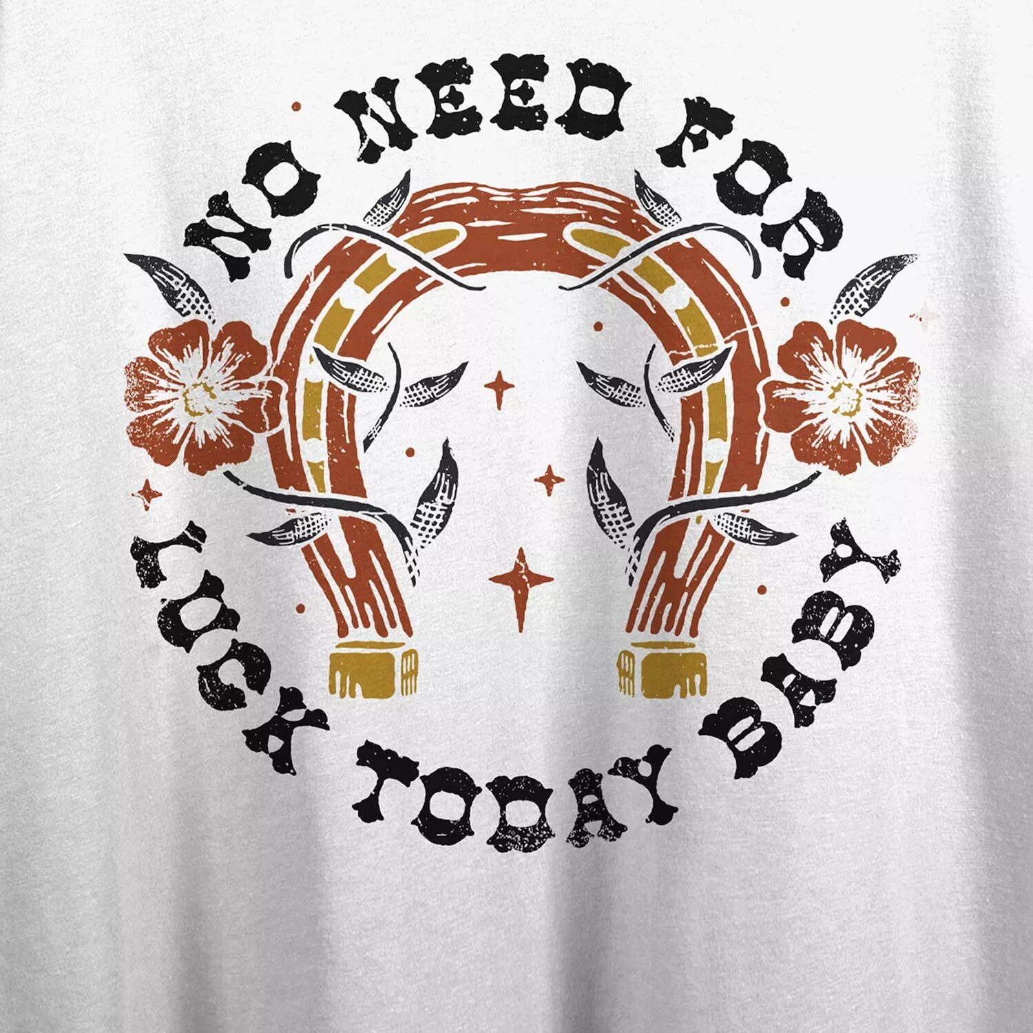 

Футболка с графическим рисунком для юниоров No Need for Luck Today