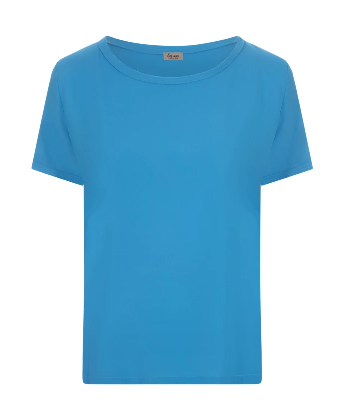 

Шелковая футболка с круглым вырезом Her Shirt, синий