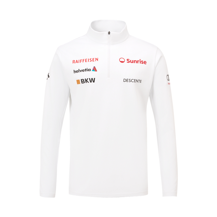 

Sports Casual Men's Long Sleeved Knitwear Men's DESCENTE, ярко-белый