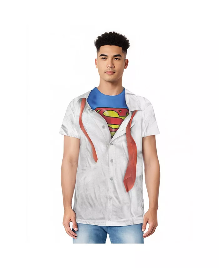 

Мужская футболка I'm с коротким рукавом Adult Poly Crew Superman, белый