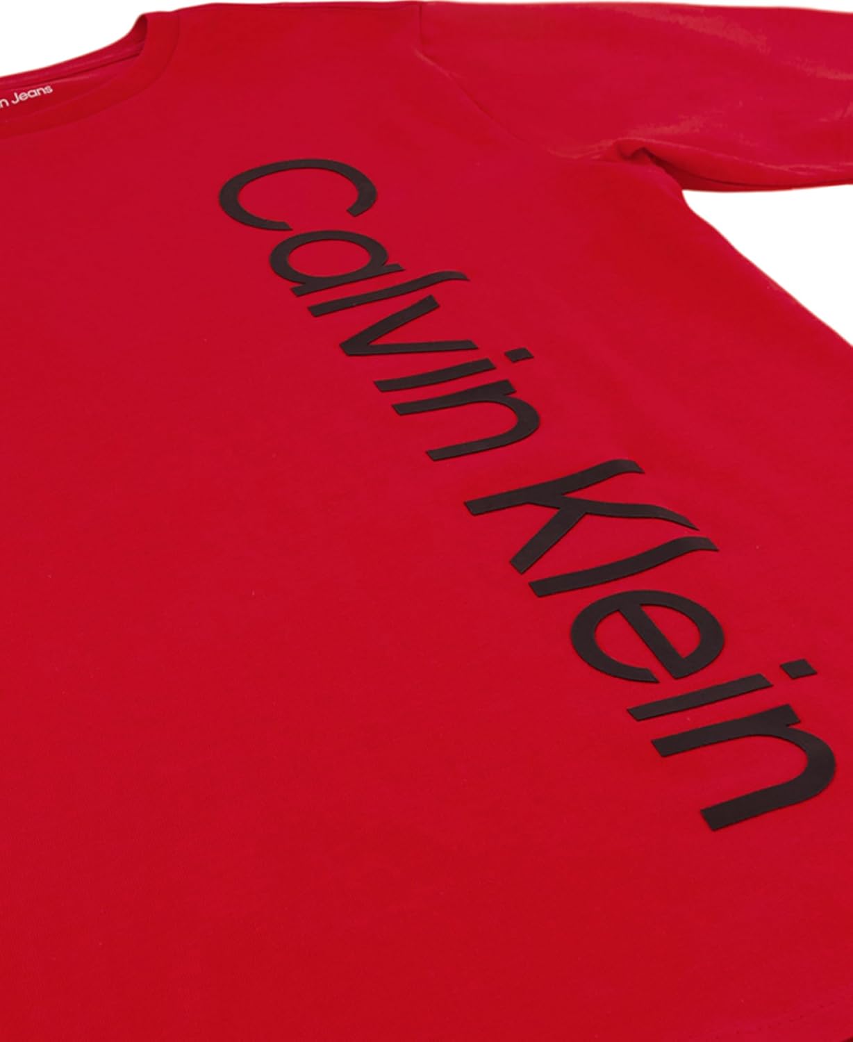 Спортивная футболка Calvin Klein Boys Pull-On Tech Stretch Twill, Straight Up Racing Red — фото 4