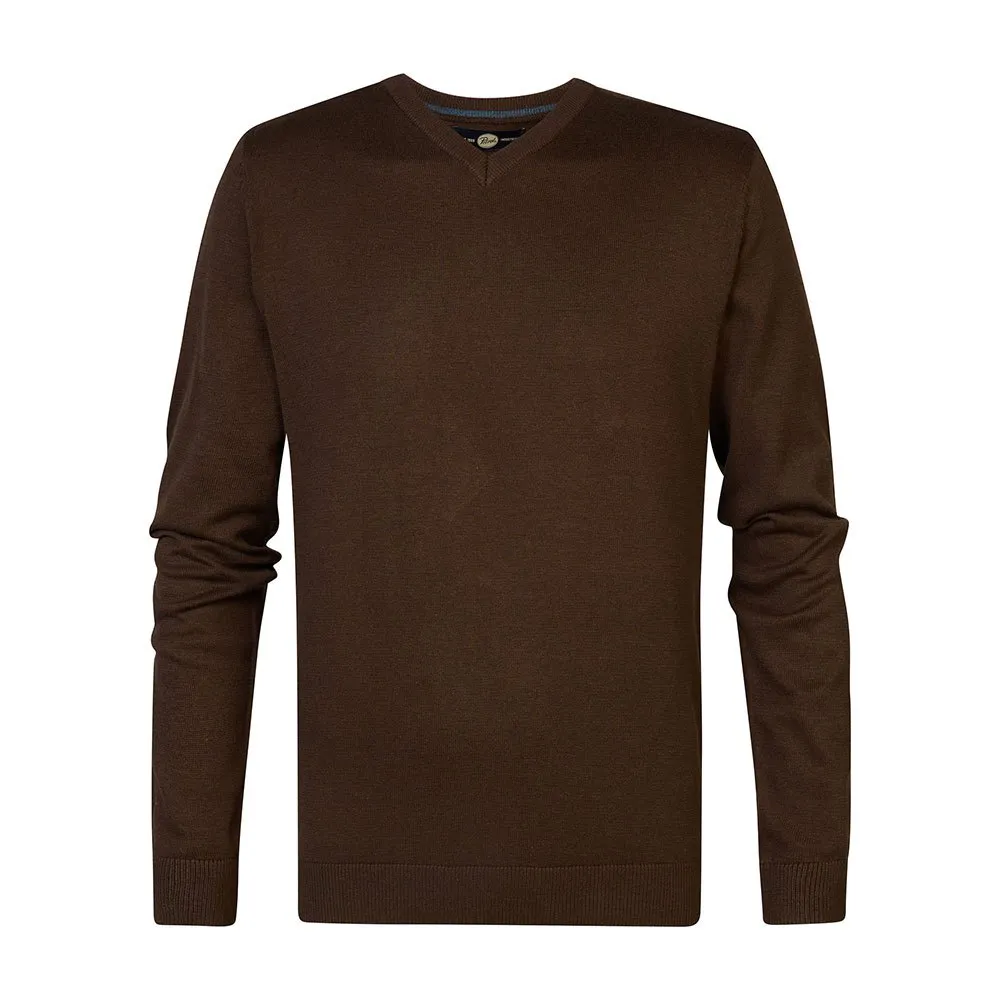 

Свитер Petrol Industries M-3040-KWV200 v neck, коричневый