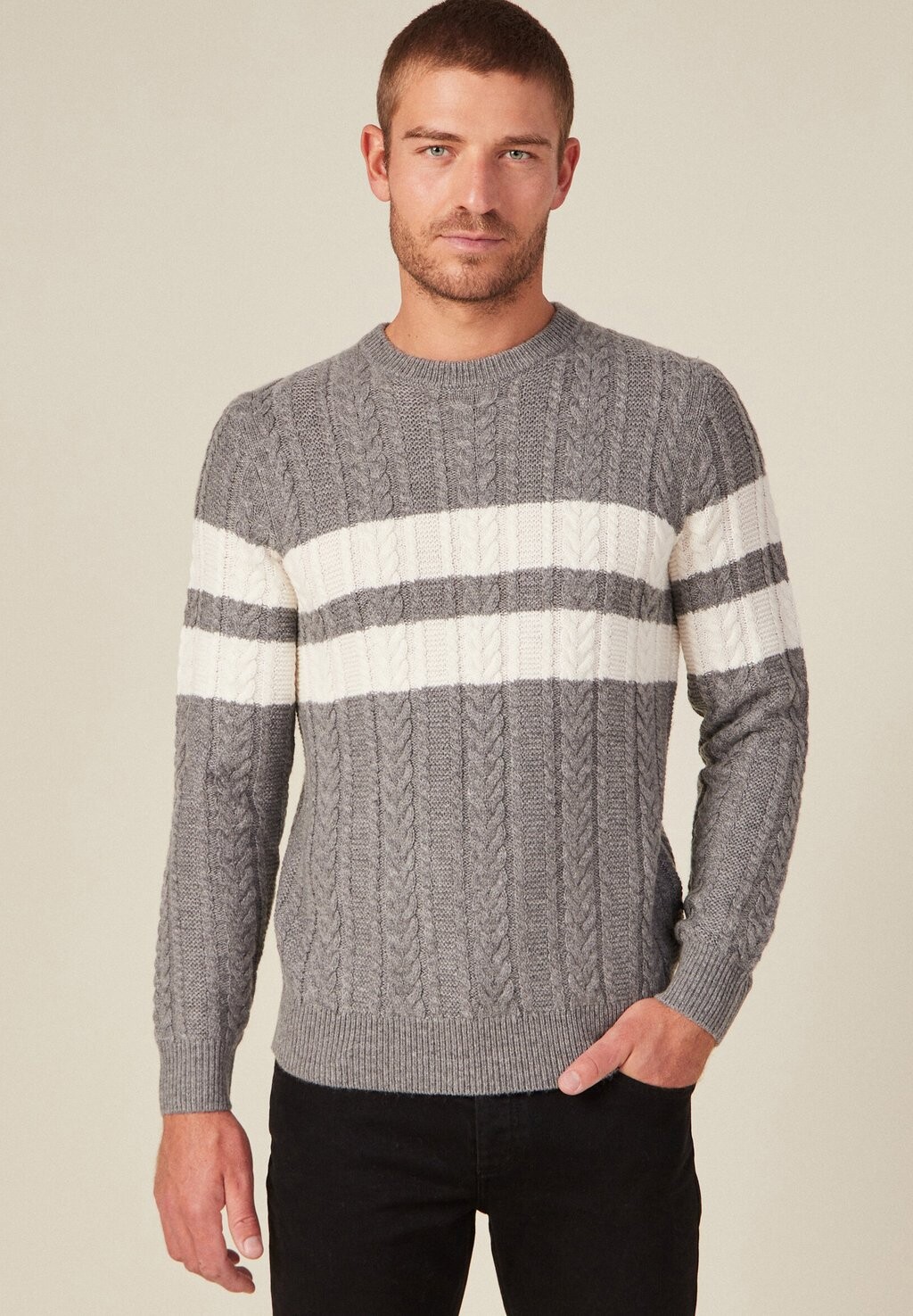 

Вязаный свитер MIT LANGEN ÄRMELN BONOBO Jeans, цвет gris foncé