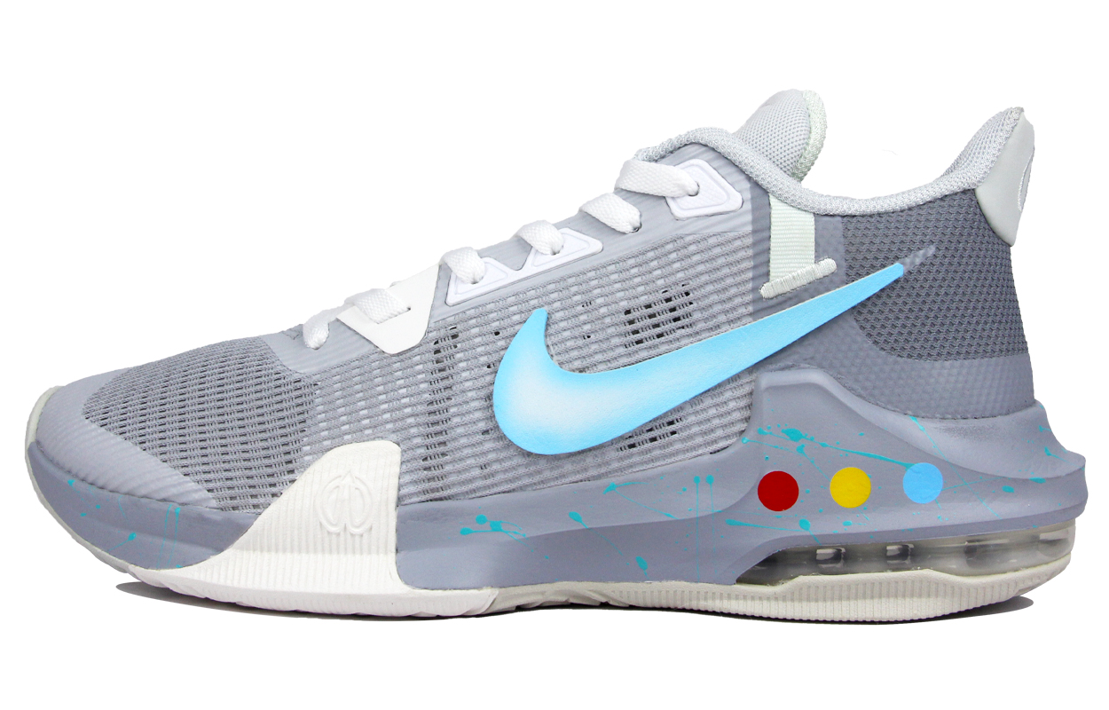 

Nike Баскетбольные кроссовки Air Max Impact 3 с низким верхом, износостойкие, мужские, серо-синие